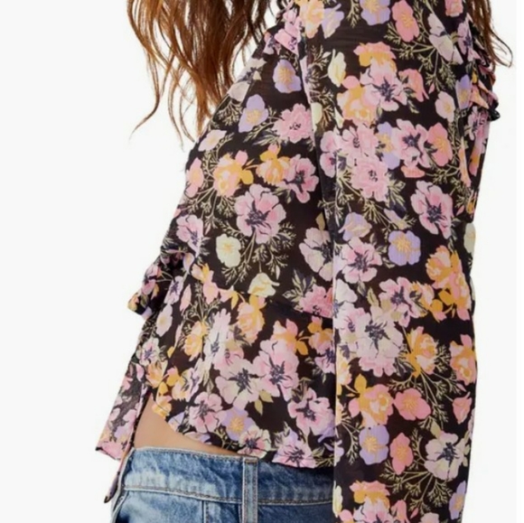 Free People Maybel Ruffle Crop Top - Picture 7 of 8